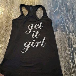 Black "Get It Girl"  Tank Top